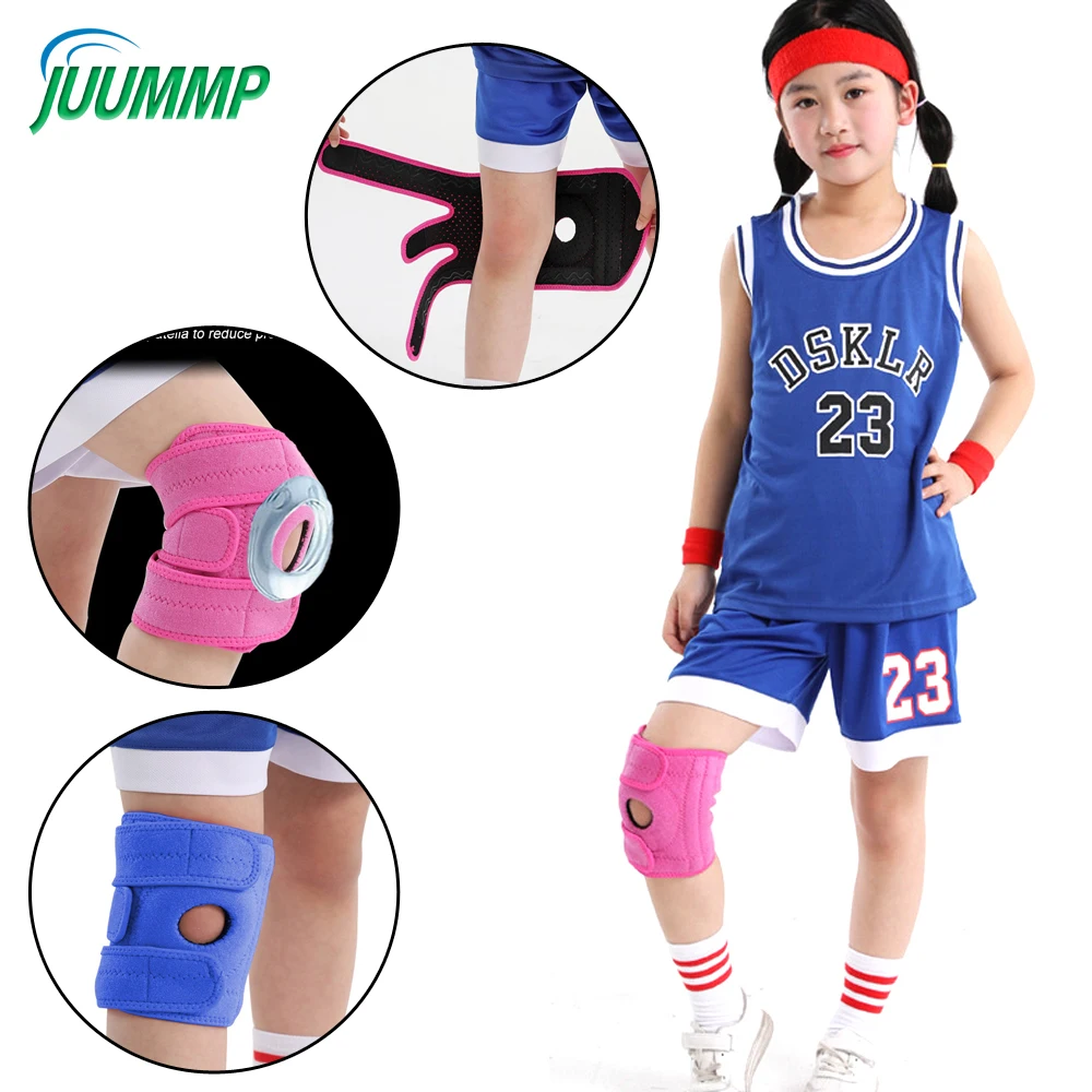Knee Brace Badminton - 어린이 네오프렌 무릎 보호대, 조절식 스트랩이