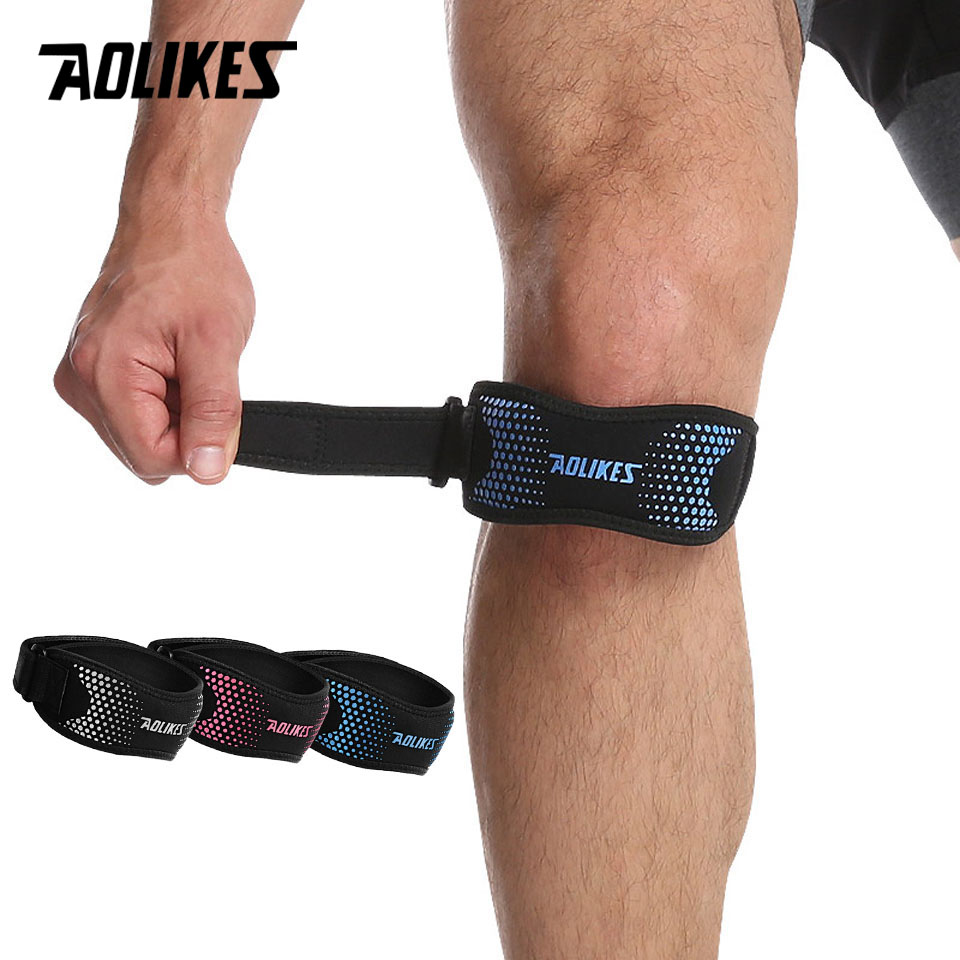 Knee Brace Badminton - AOLIKES 1PCS 조정 가능한 무릎 패드
