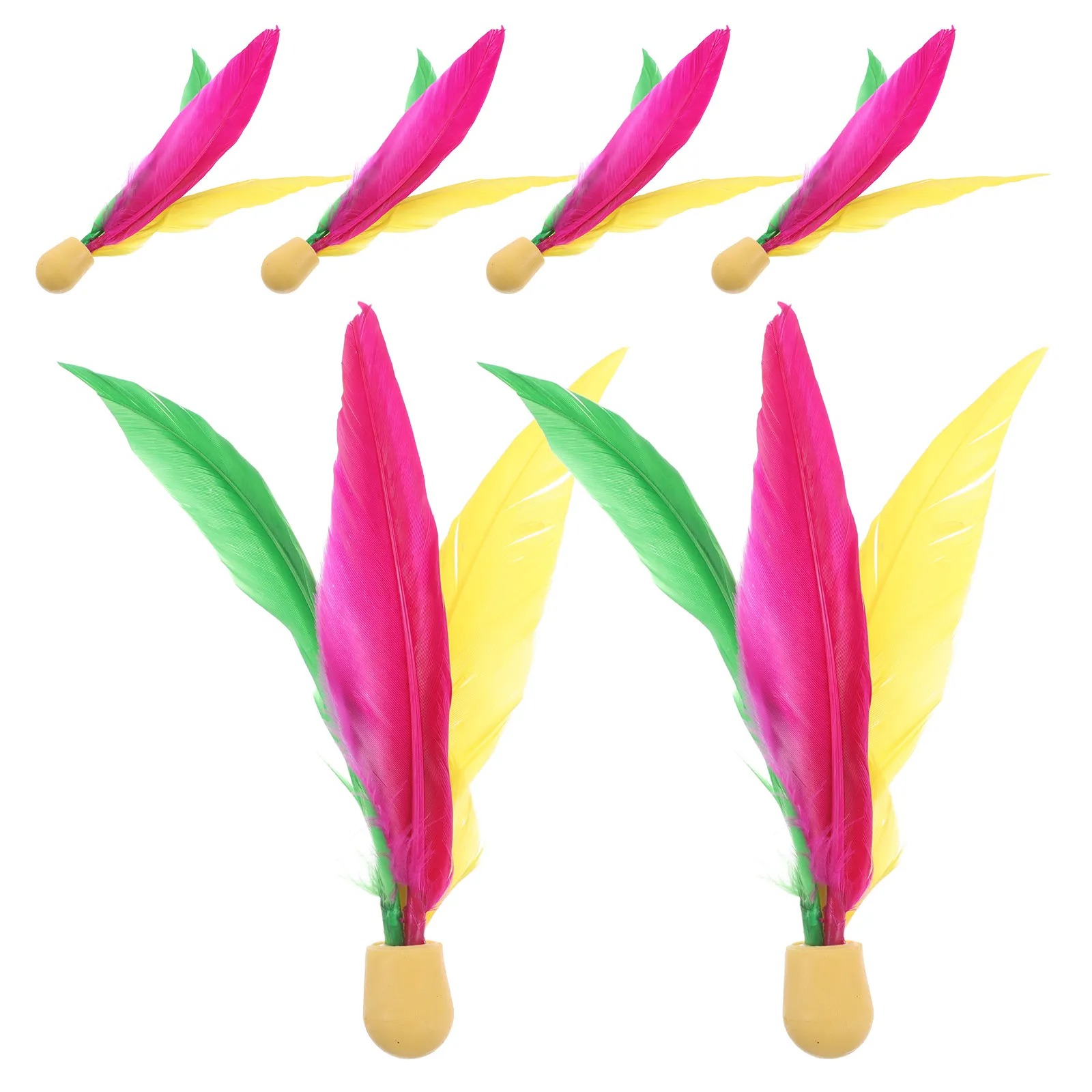 10Pcs 야외 배드민턴 공 고무 셔틀콕 깃털 셔틀콕  - Badminton Kids 리뷰 및 가격