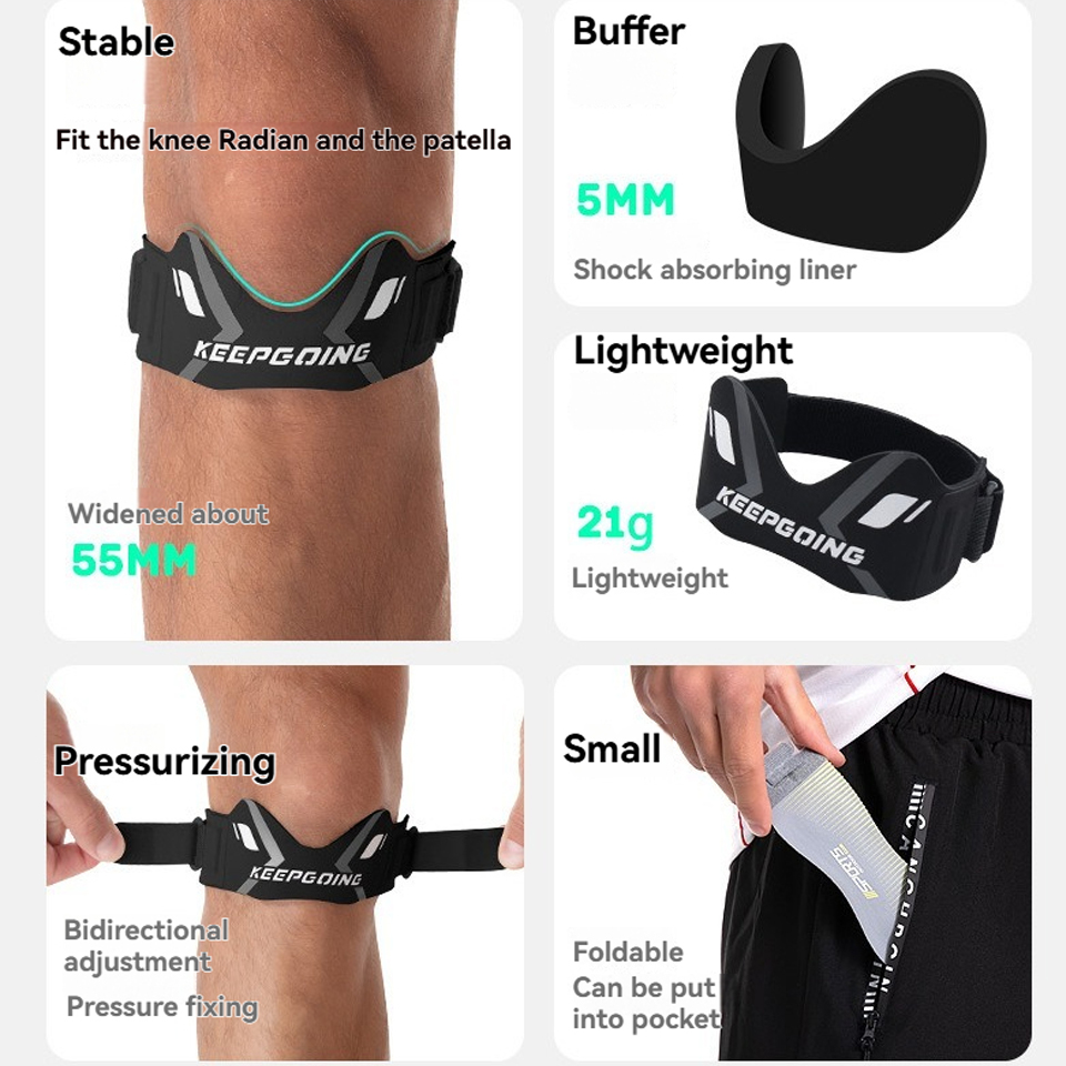 GTUBIKE 1PCS 슬개골 밴드 보호 무릎 케이블  - Knee Brace Badminton 리뷰 및 가격