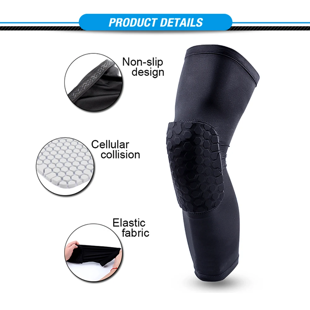 농구 무릎 패드, 배구 무릎 패드, 벌집 모양 충돌 방 - Knee Brace Badminton 리뷰 및 가격