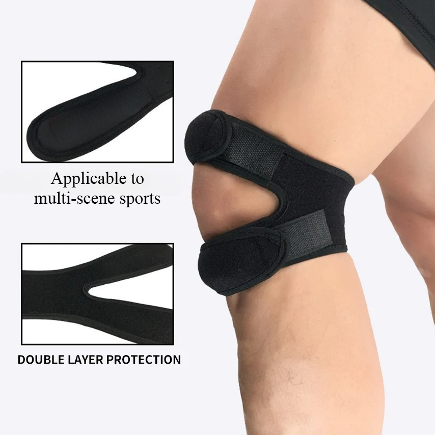 압력 패드가 있는 탄력성 무릎 보호대, 농구 테니스 사 - Knee Brace Badminton 리뷰 및 가격